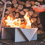 Stainless steel portable fire pit