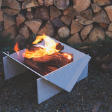 Stainless steel portable fire pit